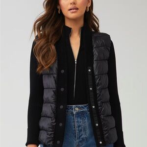 Varley Black Puffer Vest